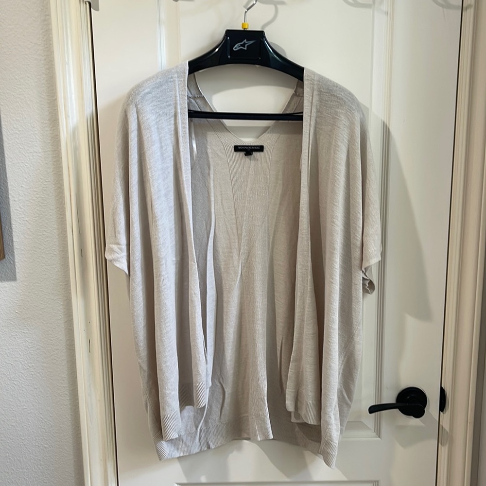 Banana Republic White Off-White Cardigan